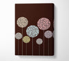 Pastel Flowers Canvas Wall Art