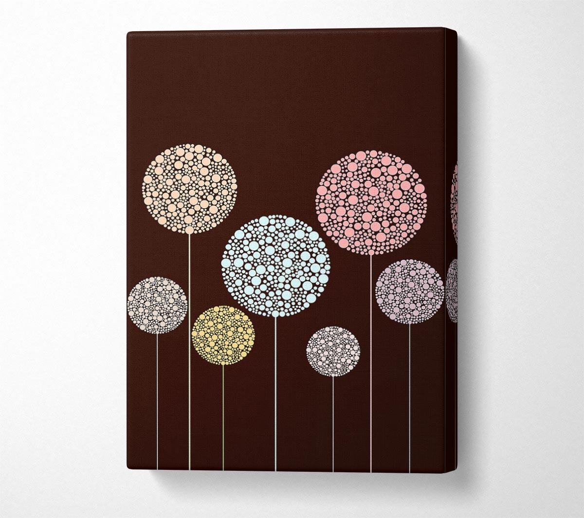 Pastel Flowers Canvas Wall Art