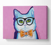 Clever Cat Canvas Wall Art