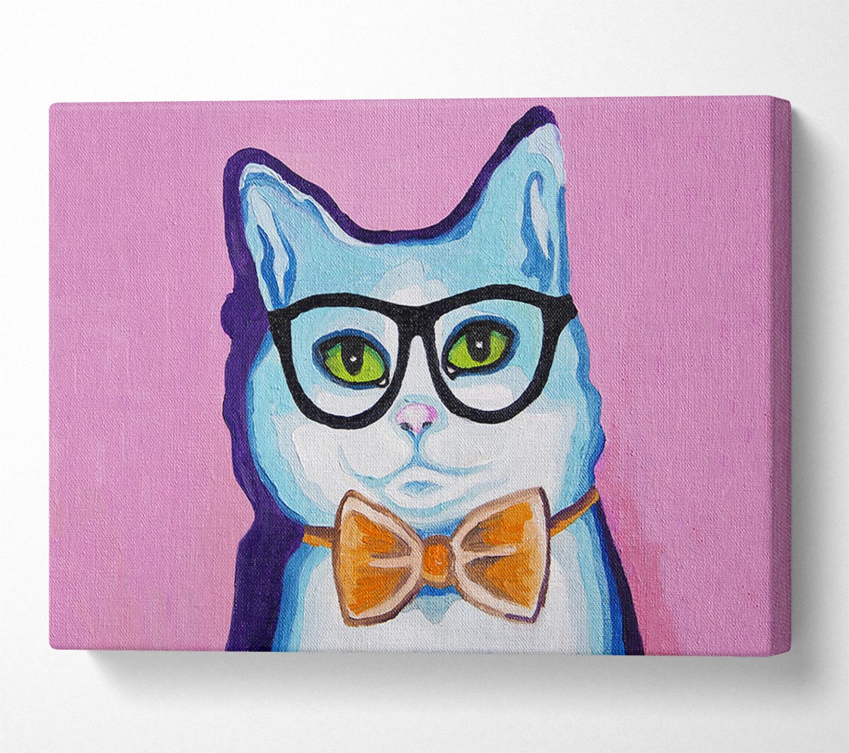 Clever Cat Canvas Wall Art