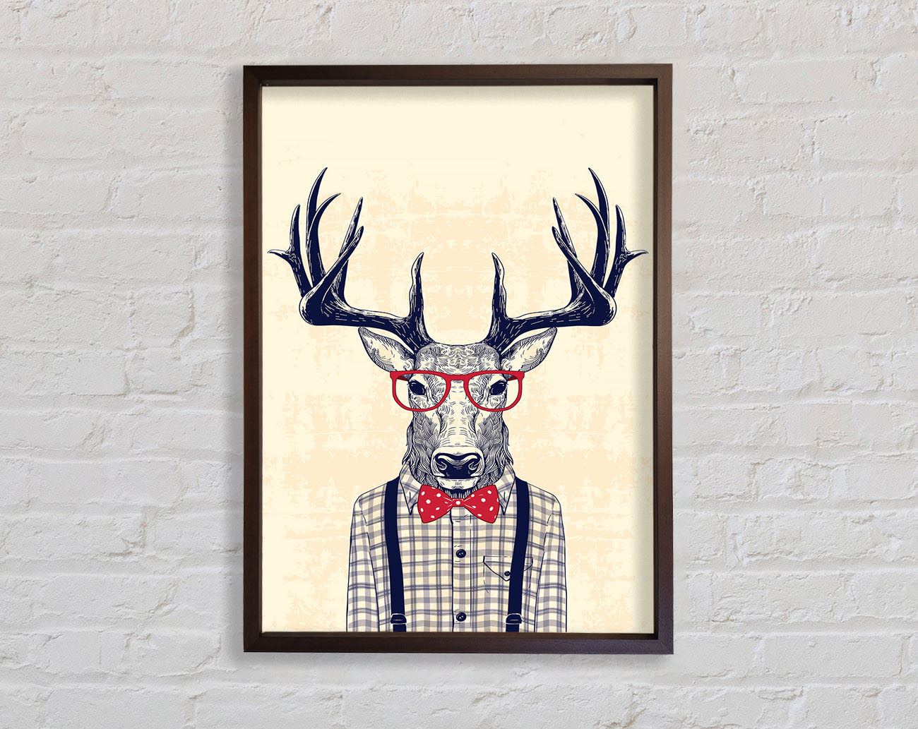 Clever Stag Framed Wall Art
