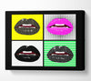 Sparkle Lips Canvas Wall Art
