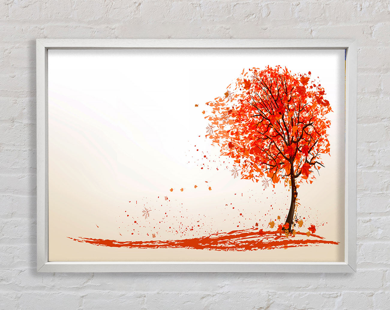 As The Leaves Fall Of The Autumn Tree Framed Wall Art
