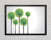 Abstract Trees Framed Wall Art