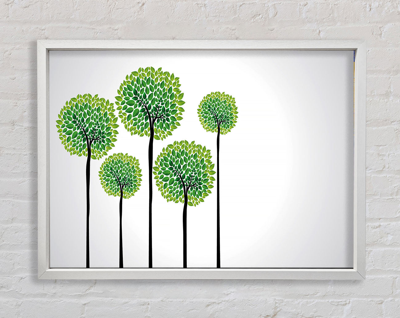 Abstract Trees Framed Wall Art