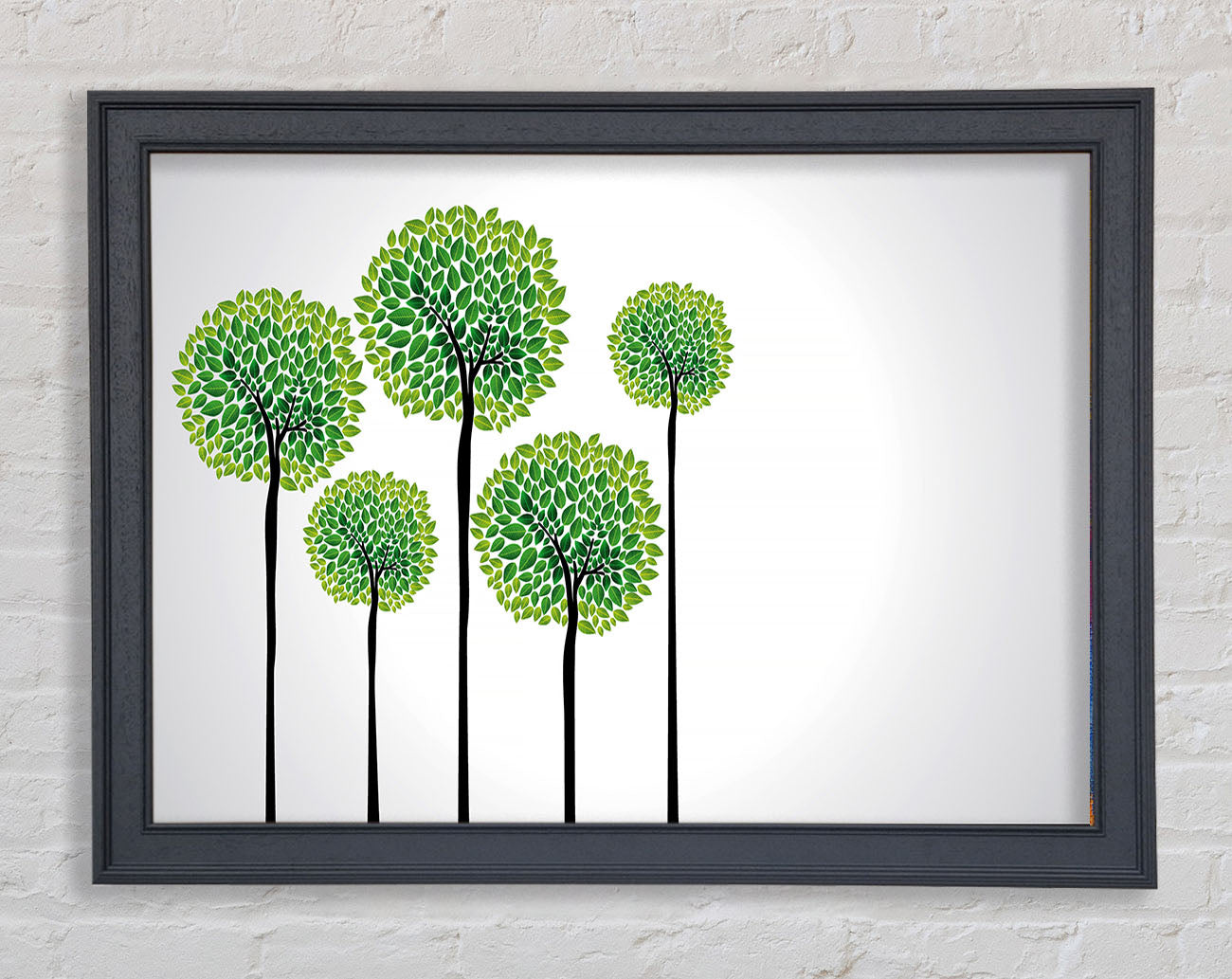 Abstract Trees Framed Wall Art