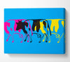 Pop Art Cows Canvas Wall Art