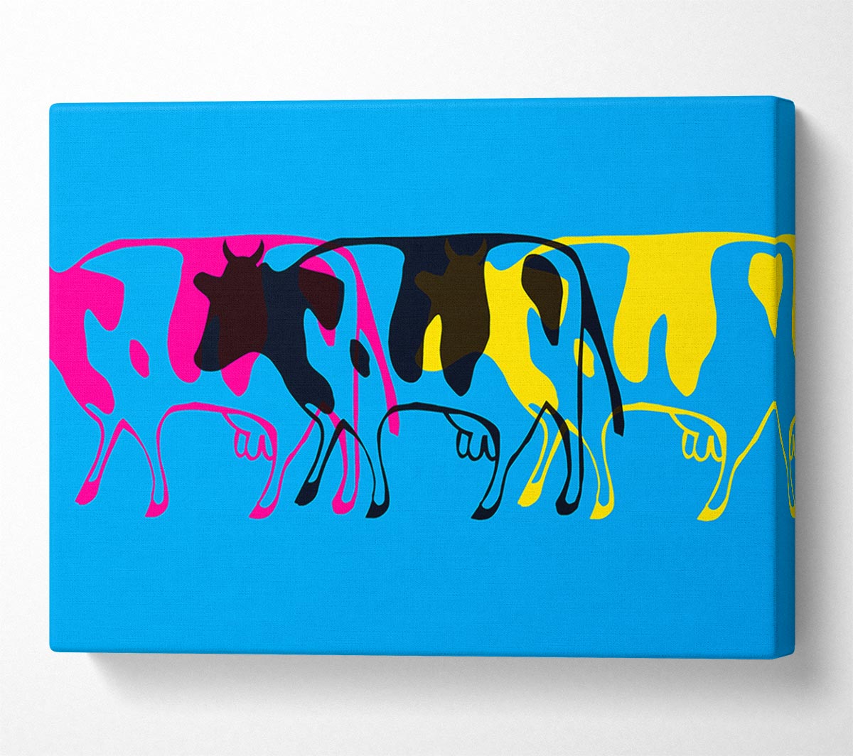 Pop Art Cows Canvas Wall Art