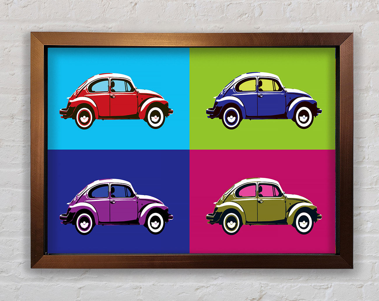 Beetle Pop Art Framed Wall Art