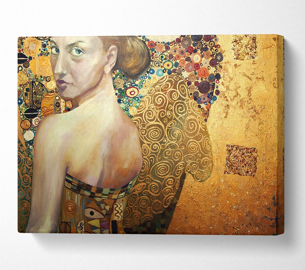 Klimt Golden Canvas Wall Art