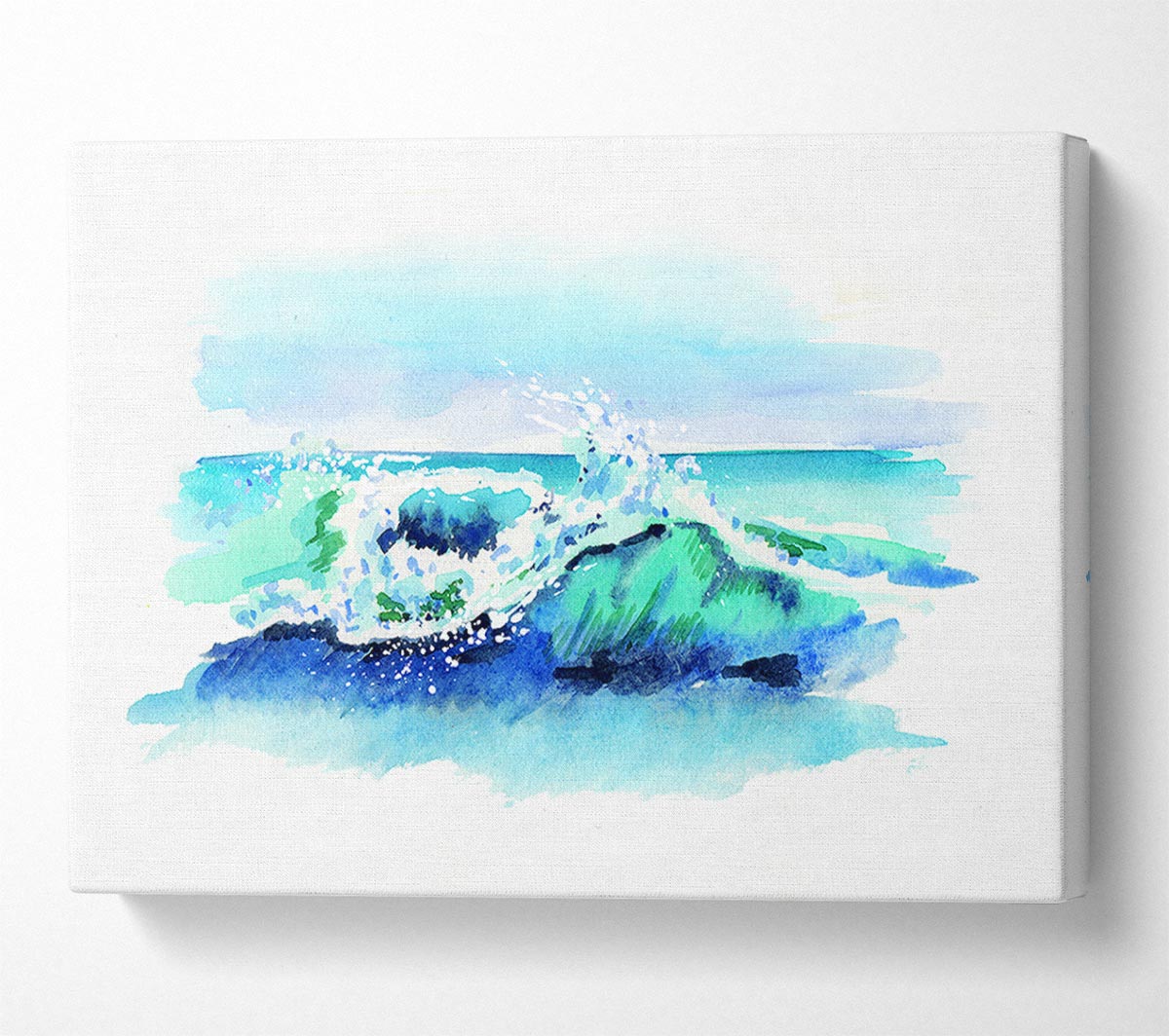 Movement In The Ocean Wave Canvas Wall Art