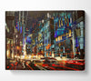 Traffic In The City Canvas Wall Art