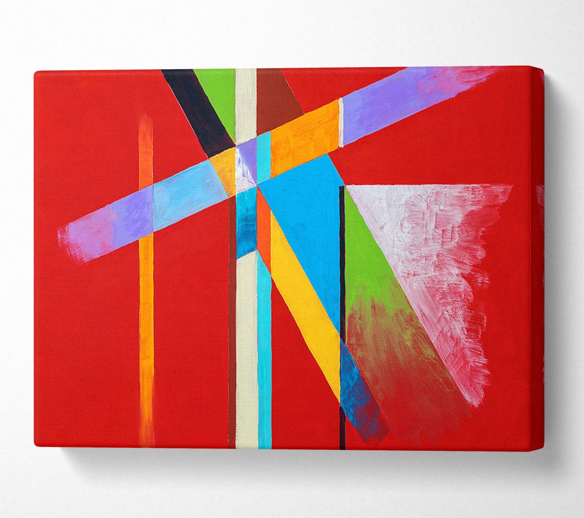 Coloured Lines Canvas Wall Art