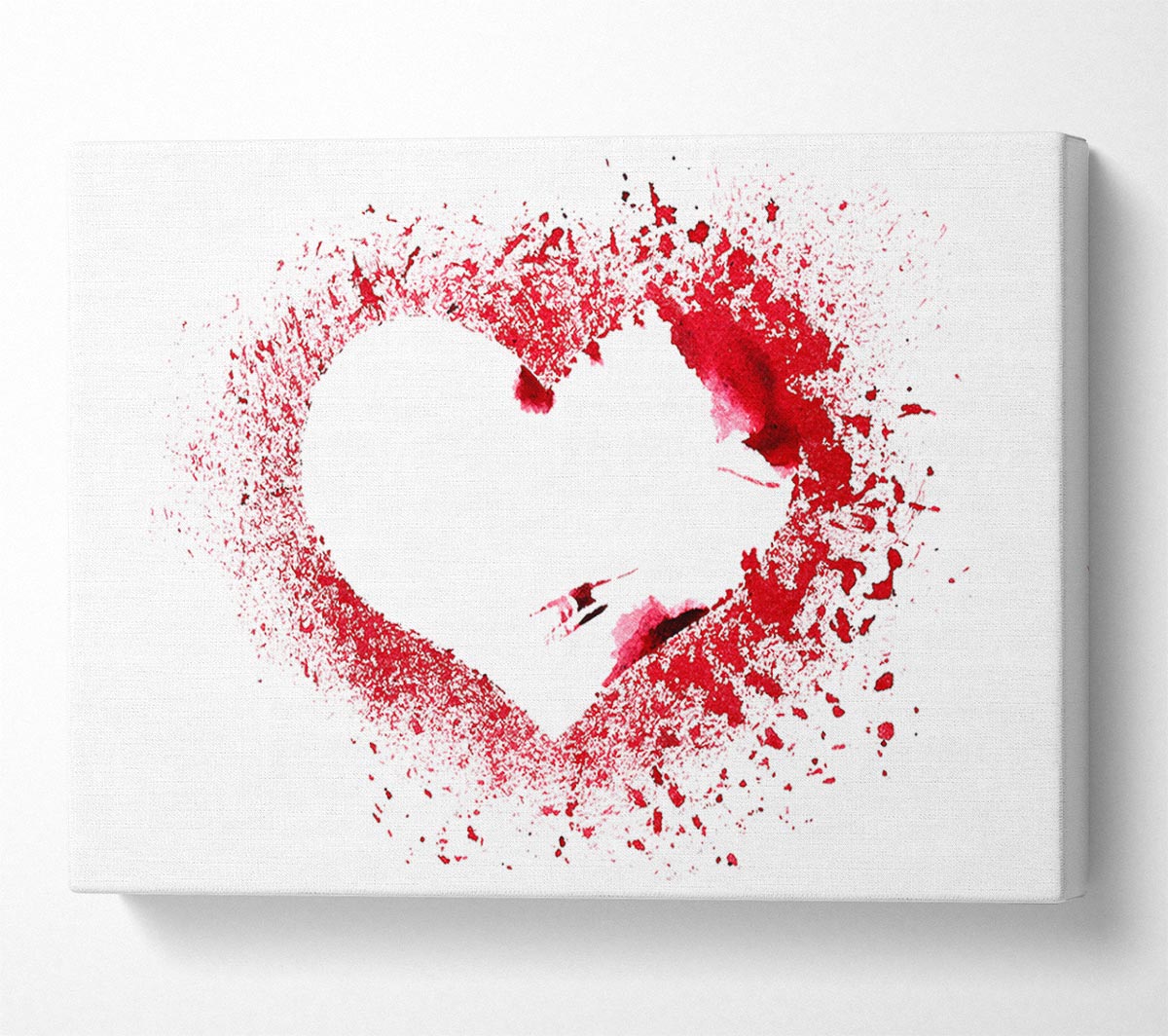 Surfing The Heart Canvas Wall Art