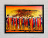 African Tribe Offering Framed Wall Art