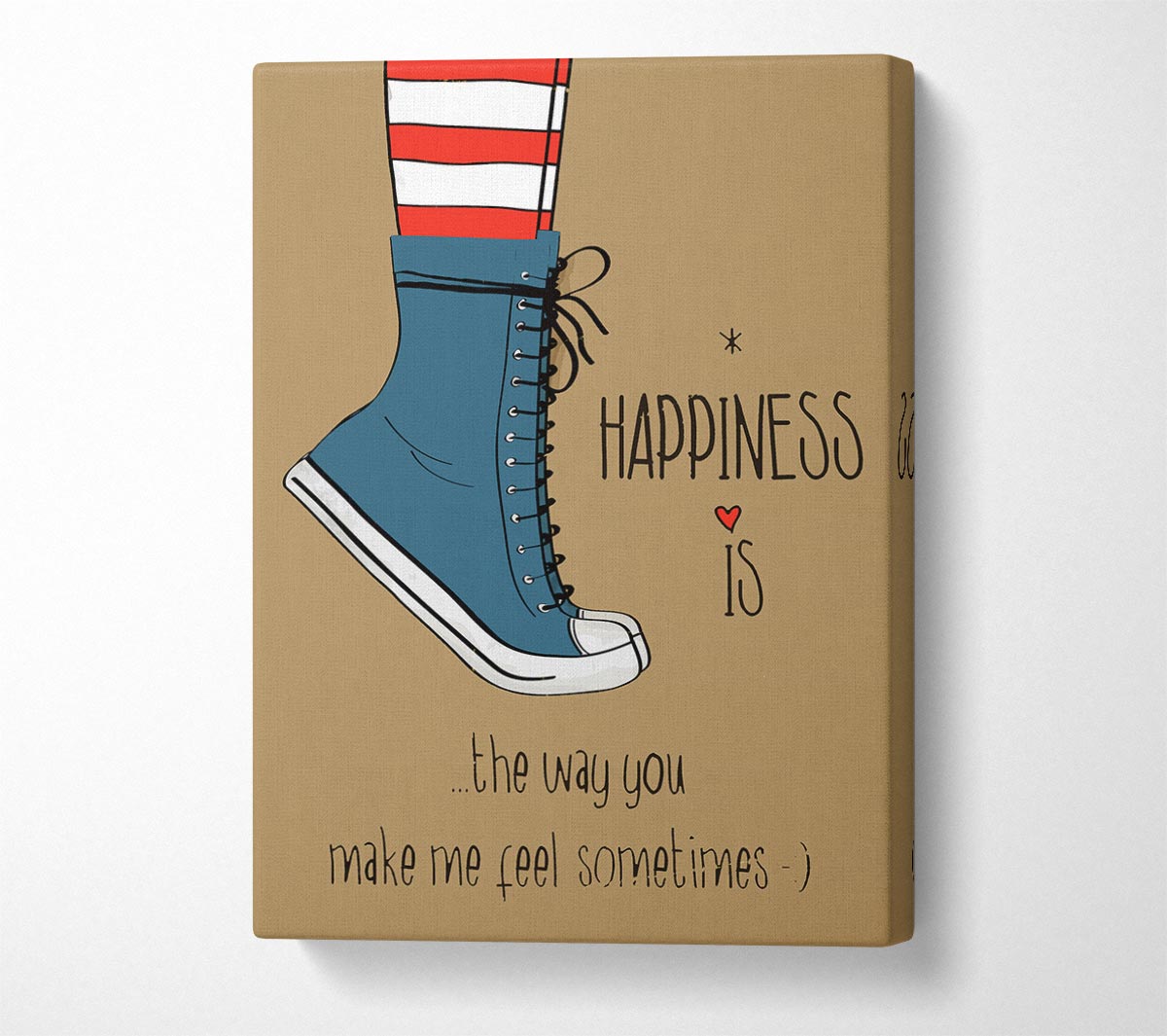 Happiness Is The Way You Canvas Wall Art