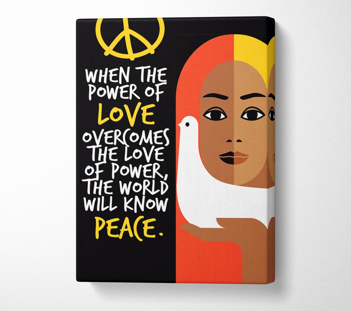 When The Power Of Love Canvas Wall Art