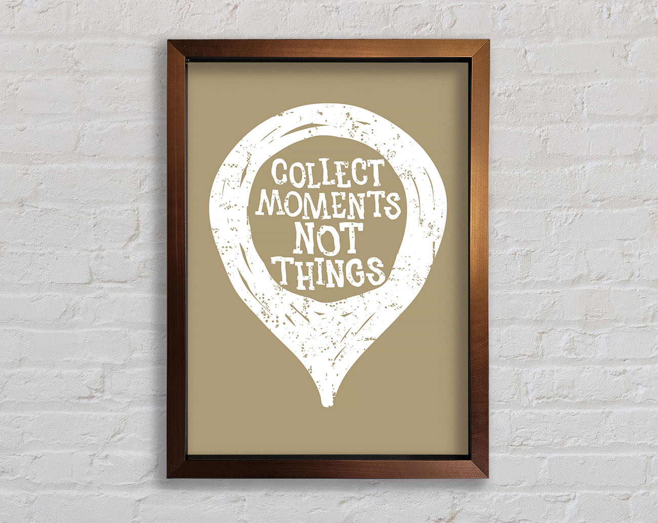 Collect Moments Not Things 1 Framed Wall Art