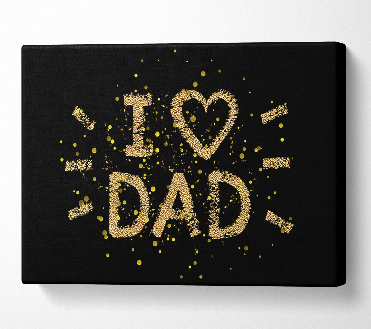 I Love Dad Canvas Wall Art