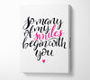 So Many Of My Smiles Canvas Wall Art