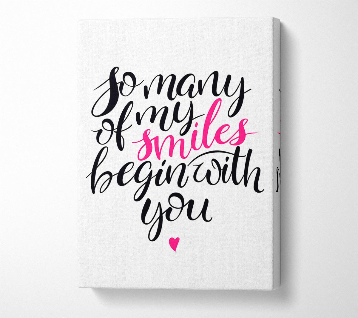 So Many Of My Smiles Canvas Wall Art