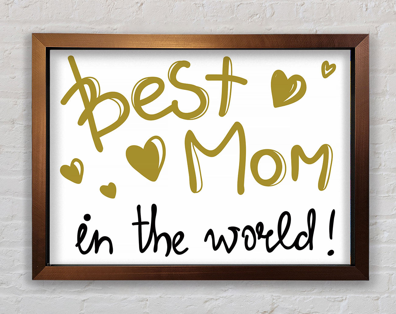 Best Mom In The World Framed Wall Art