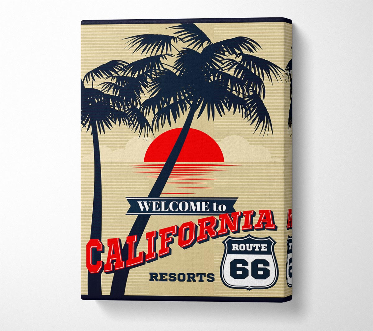 Welcome To California Canvas Wall Art