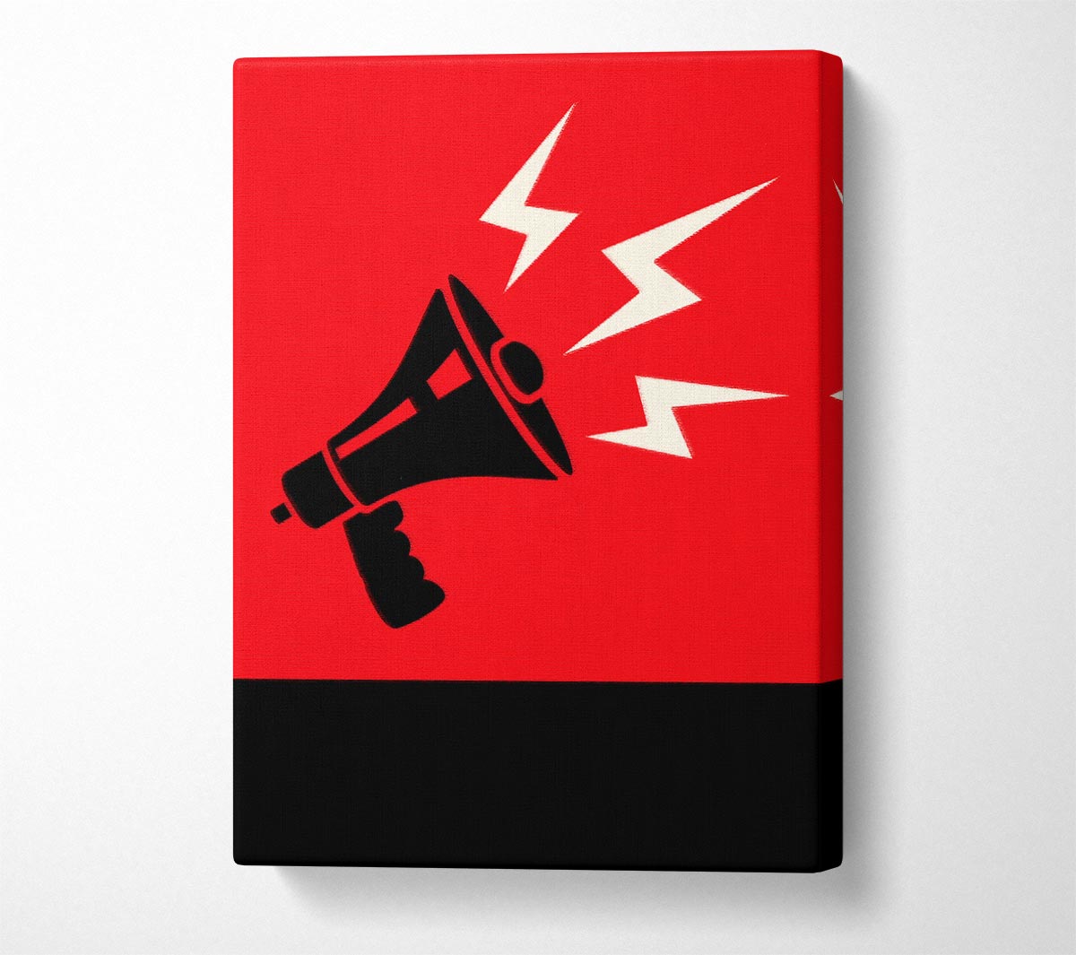 Megaphone Canvas Wall Art