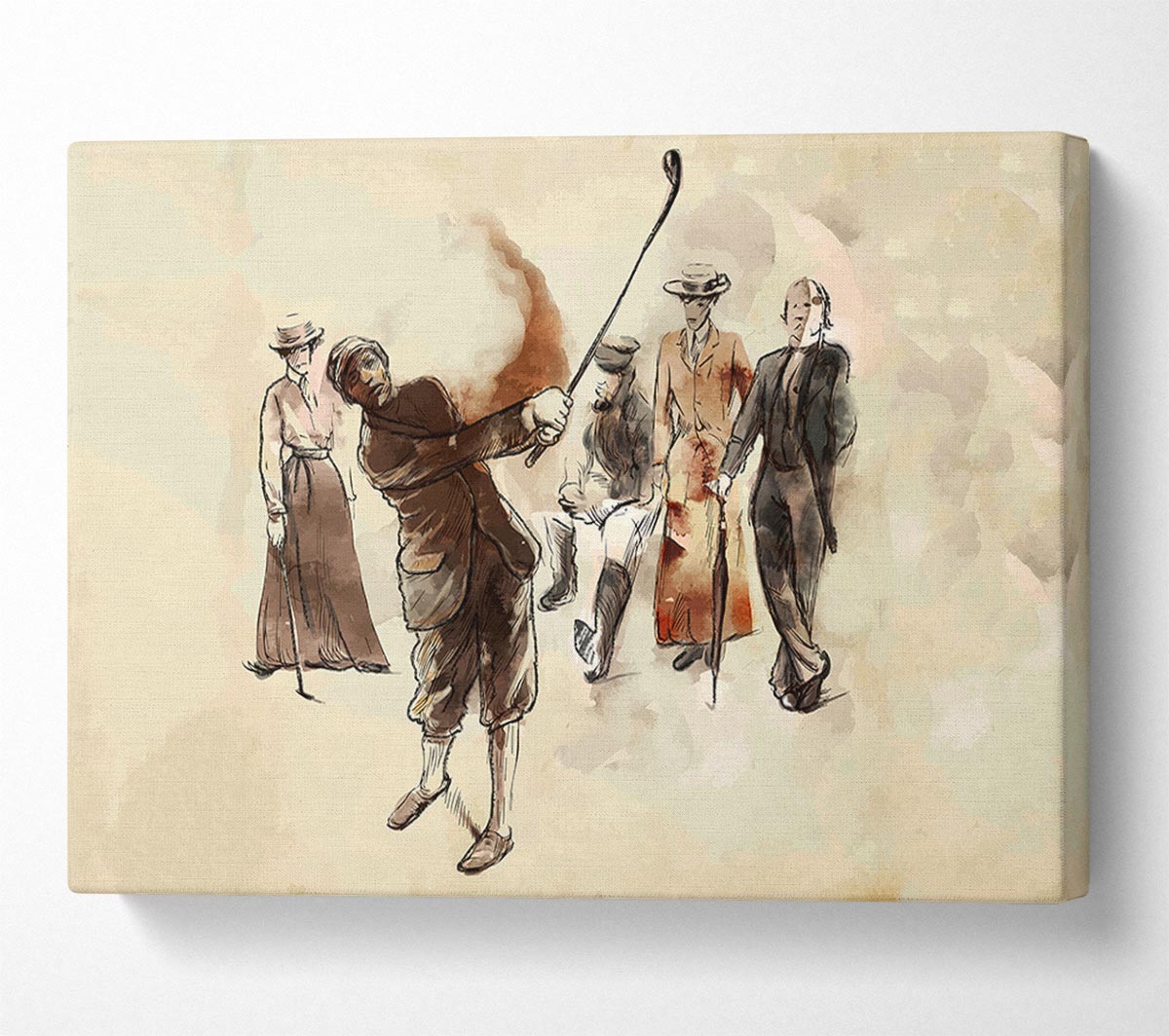 When Golf Began Canvas Wall Art