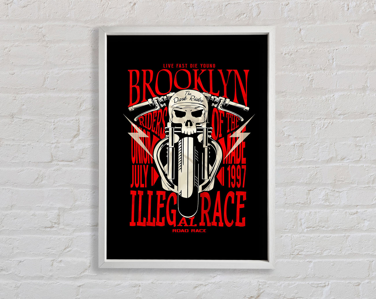 Brooklyn The Dark Rider Framed Wall Art
