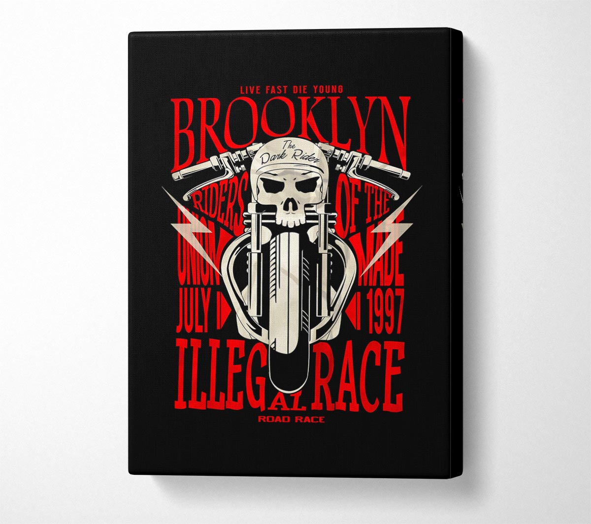 Brooklyn The Dark Rider Canvas Wall Art