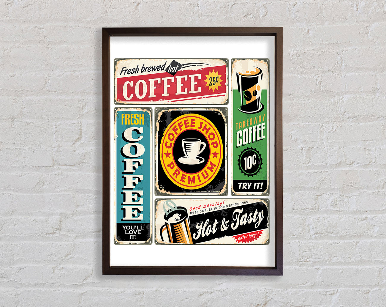 Coffee Shop Premium Framed Wall Art