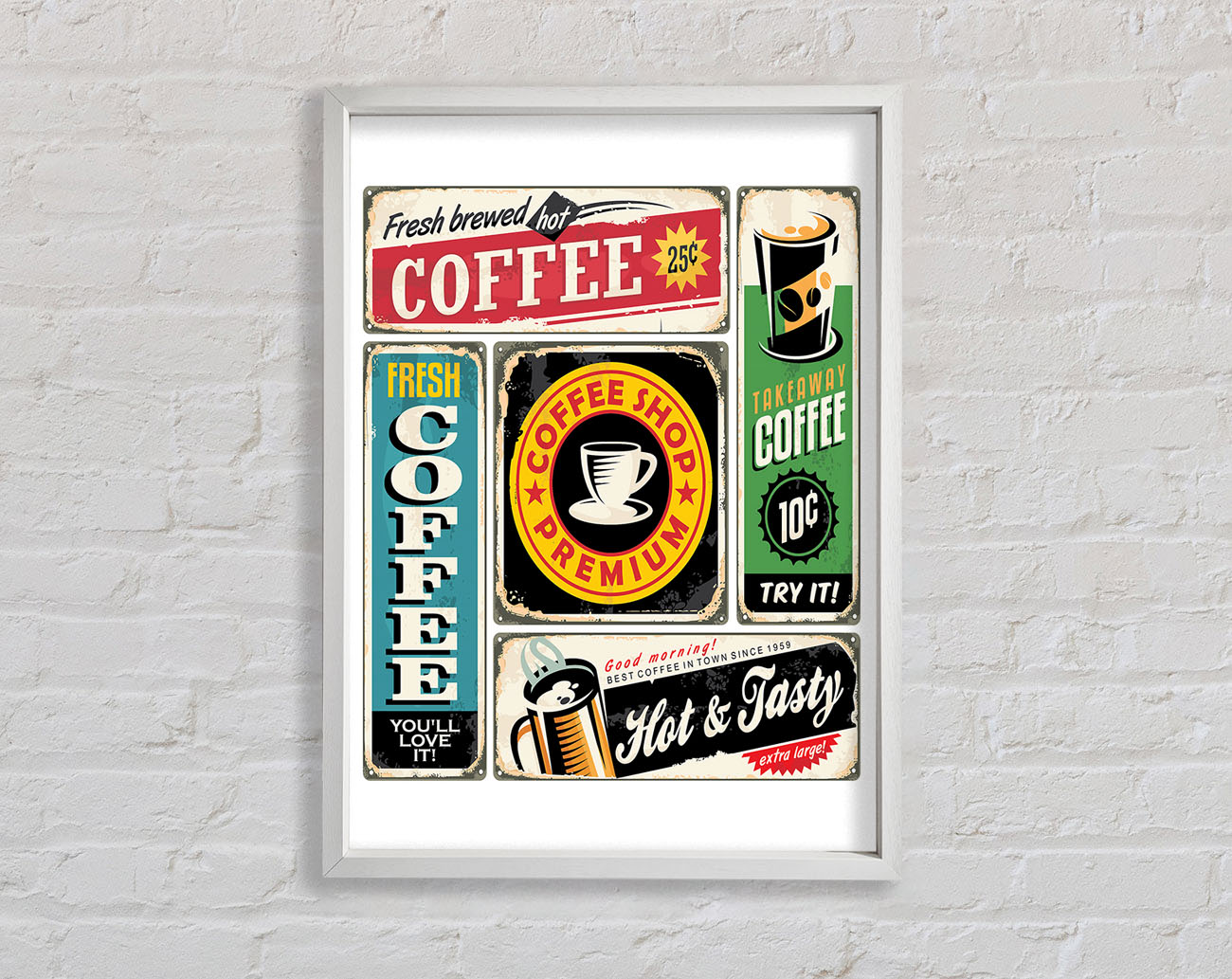 Coffee Shop Premium Framed Wall Art