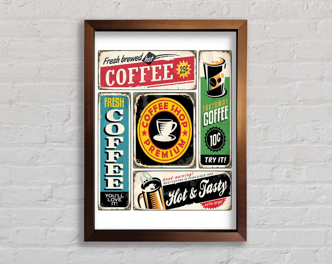 Coffee Shop Premium Framed Wall Art
