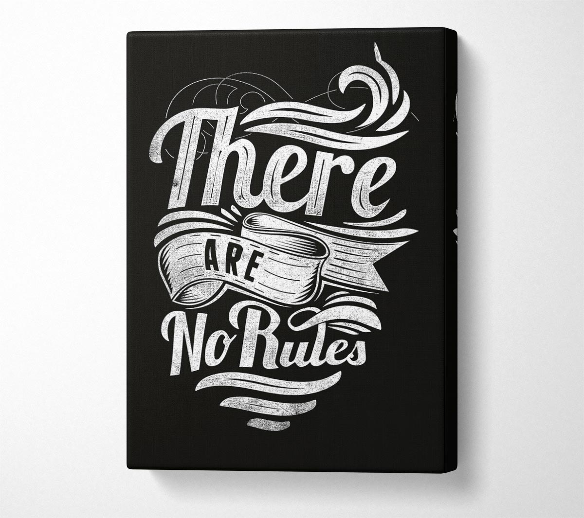 There Are No Rules Canvas Wall Art