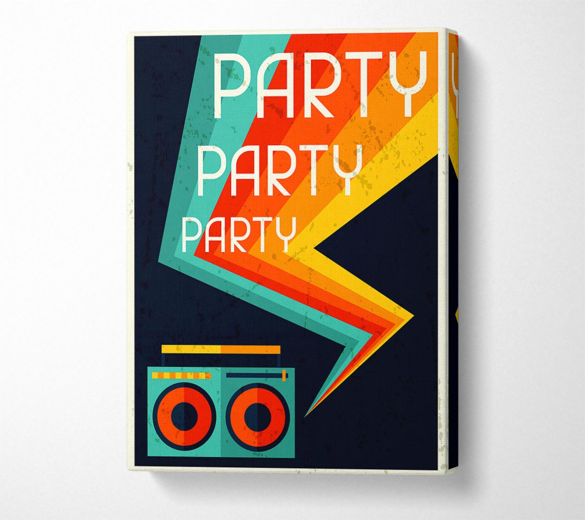 Party Party Party Canvas Wall Art