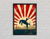 Cowboy Sun Blaze Framed Wall Art