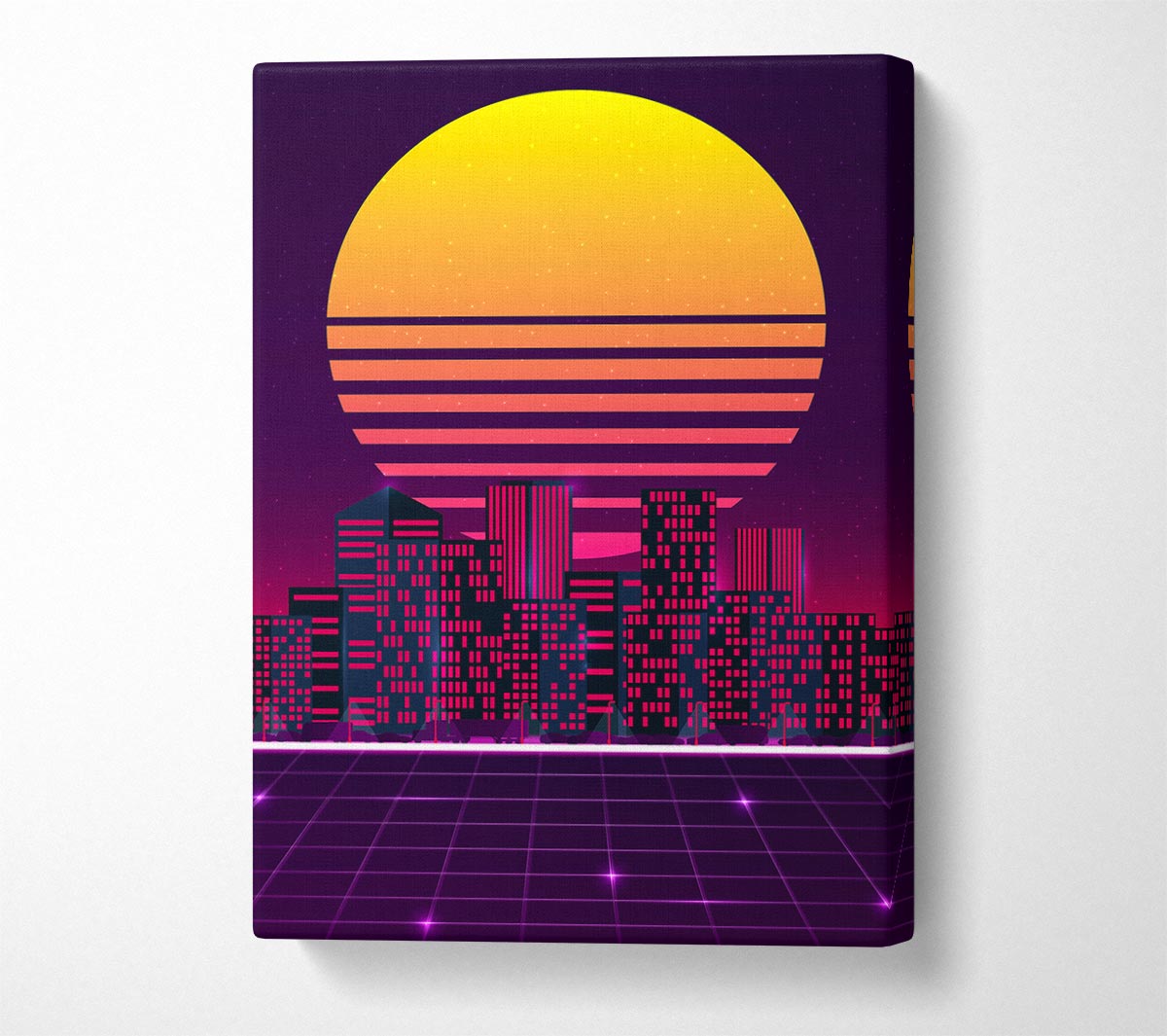 City Sun Canvas Wall Art