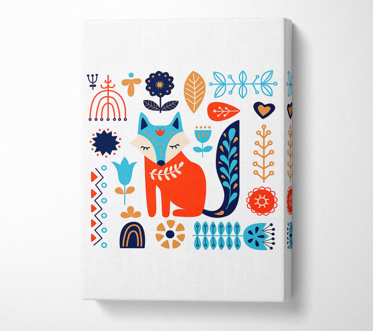 Foxy Garden Canvas Wall Art