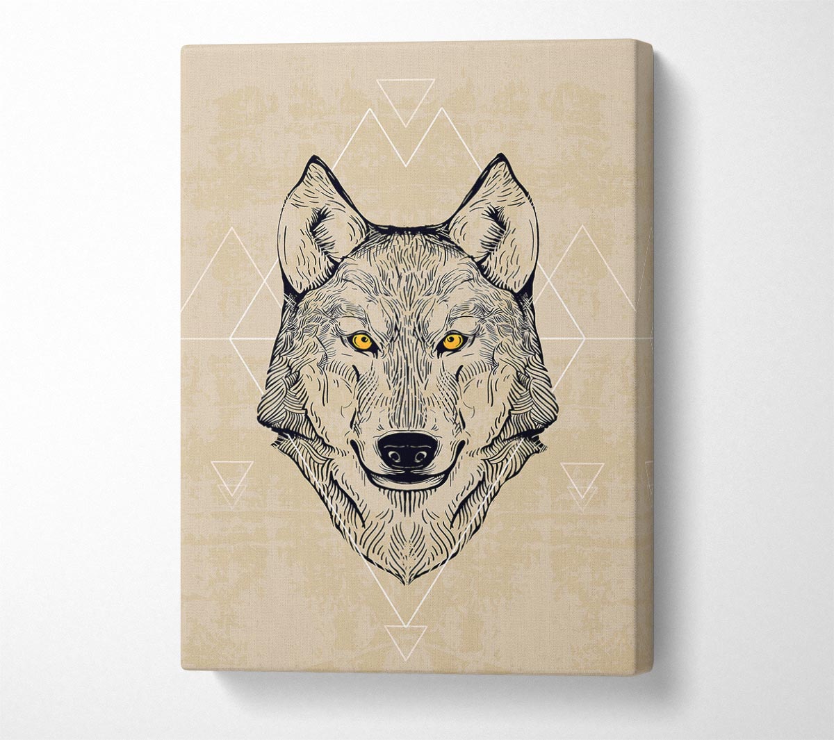 Wolf Head Canvas Wall Art