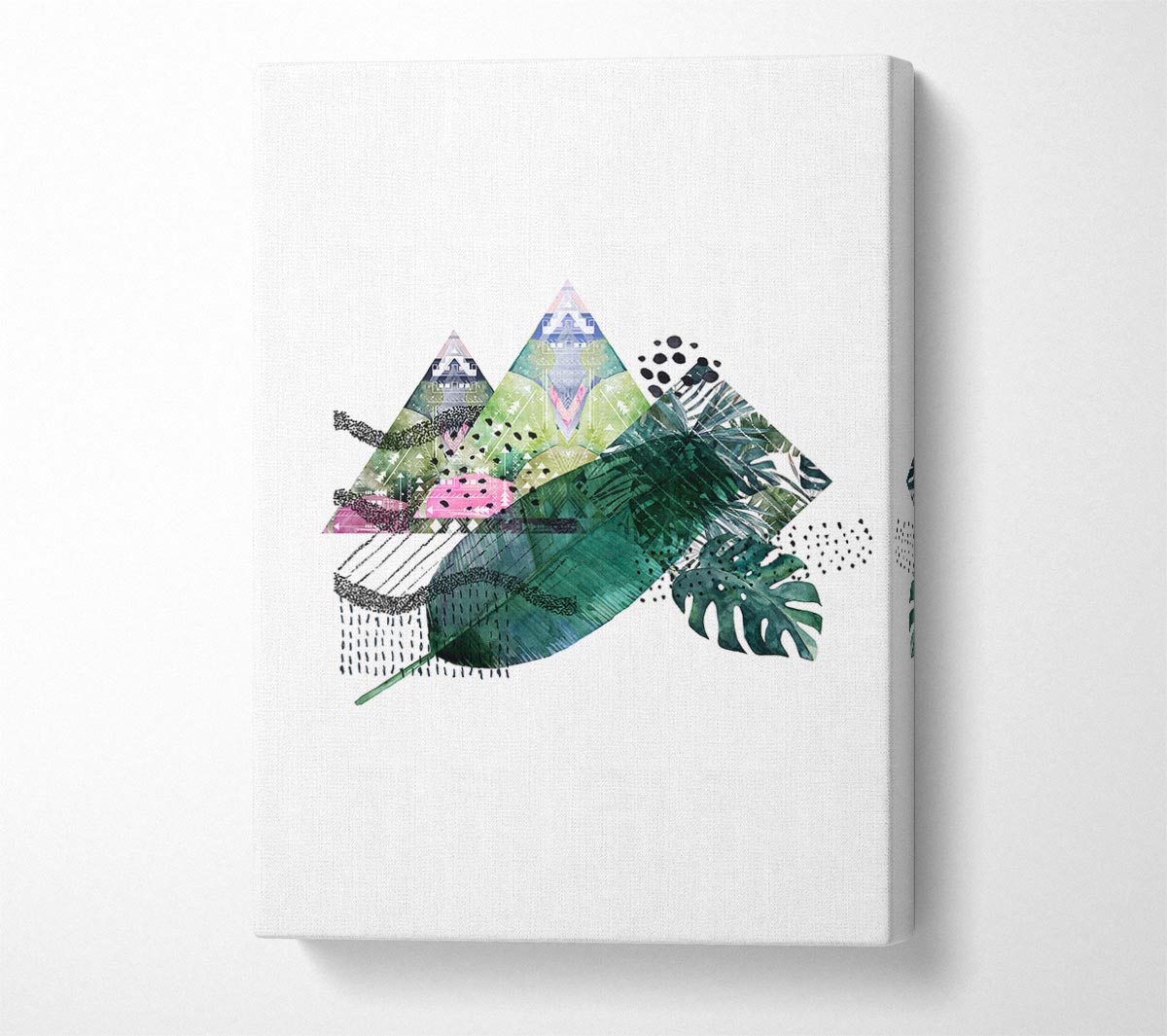 Feather Mountains Canvas Wall Art