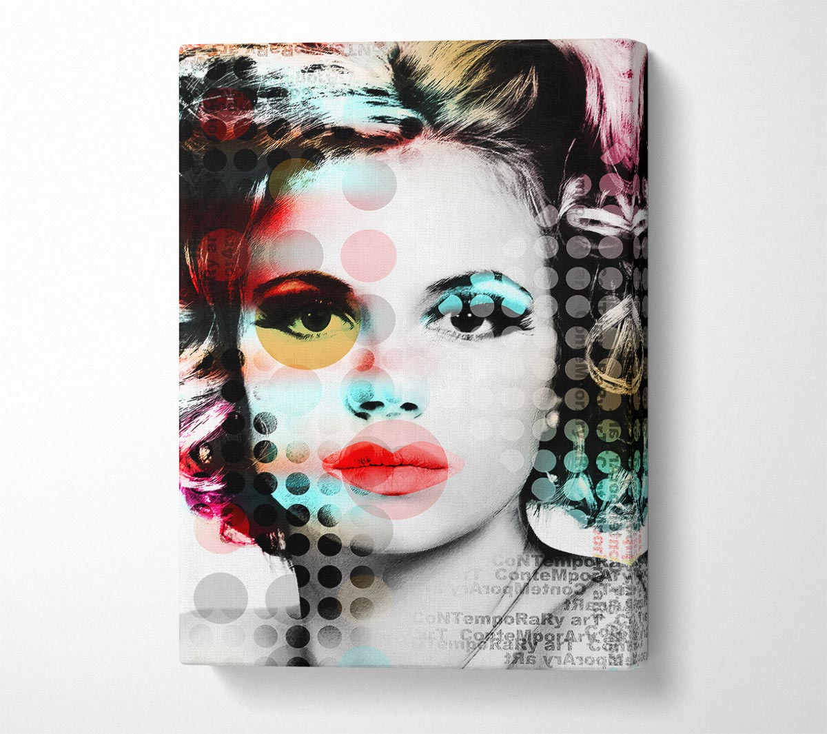 Pop Art Woman Canvas Wall Art