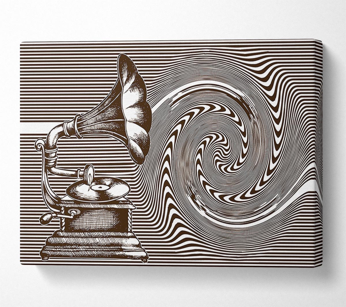 First Record Player Canvas Wall Art