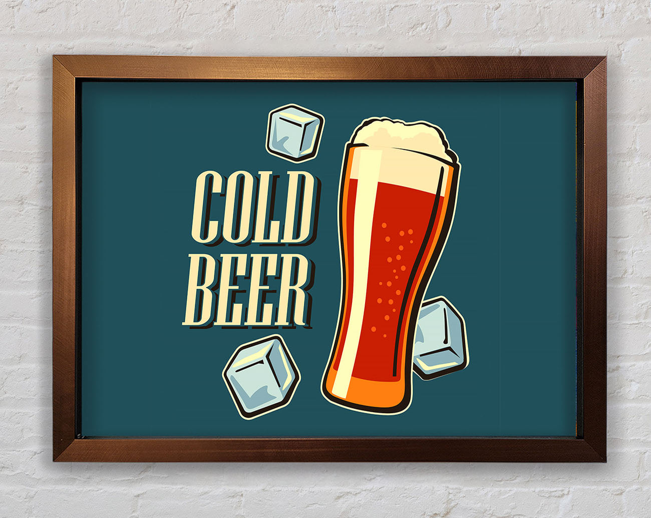Cold Beer Framed Wall Art