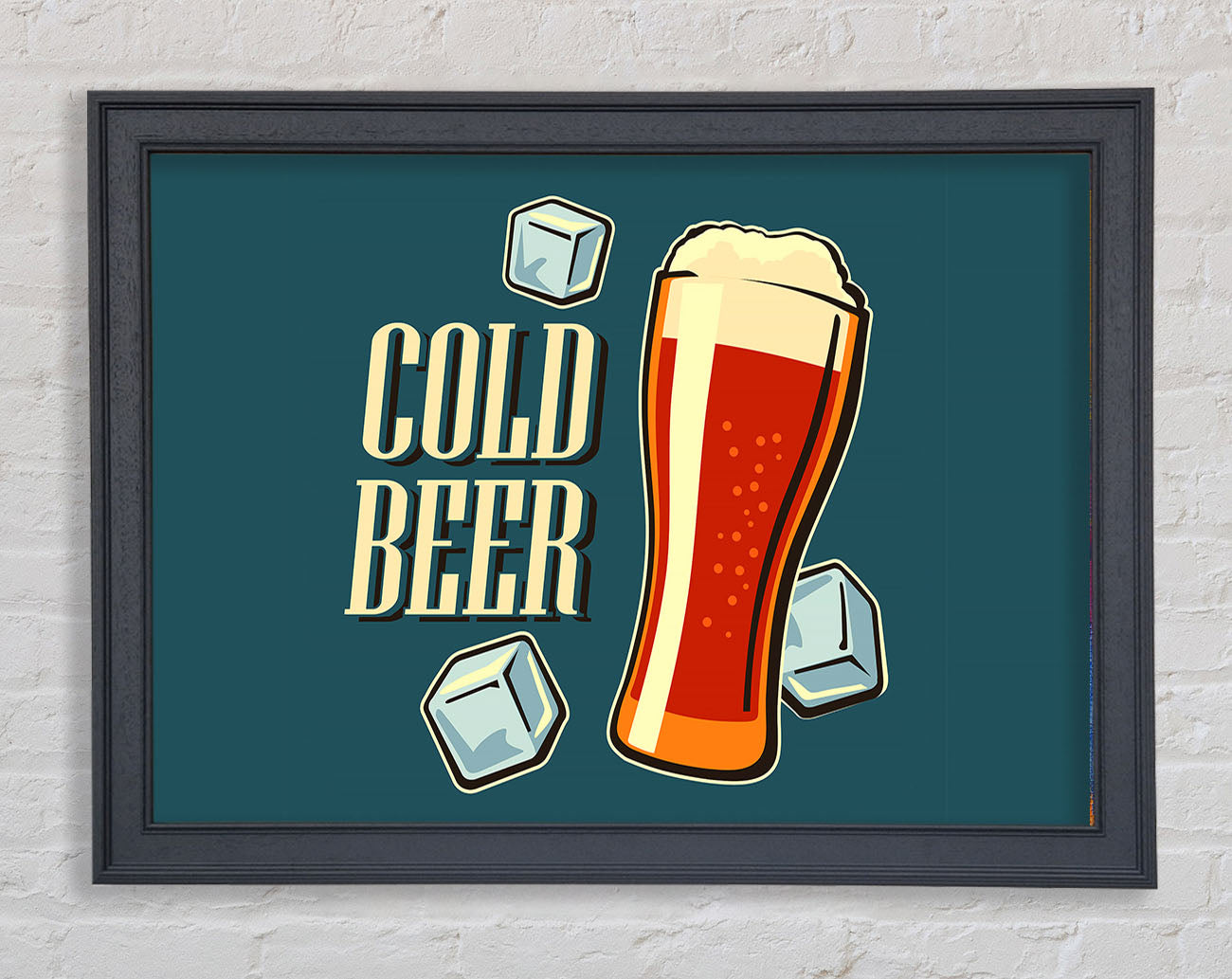 Cold Beer Framed Wall Art