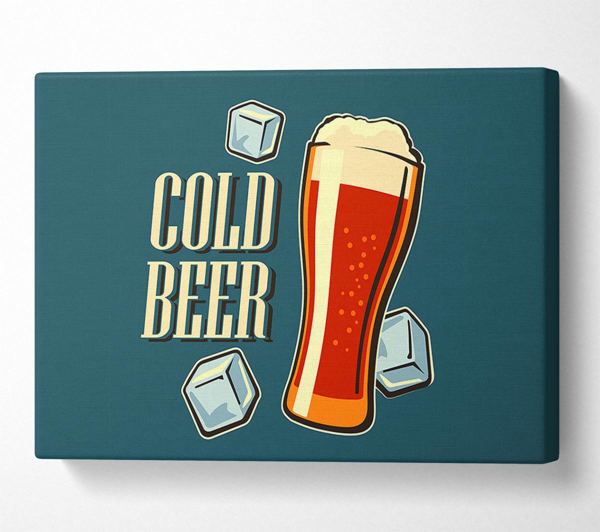 Cold Beer Canvas Wall Art