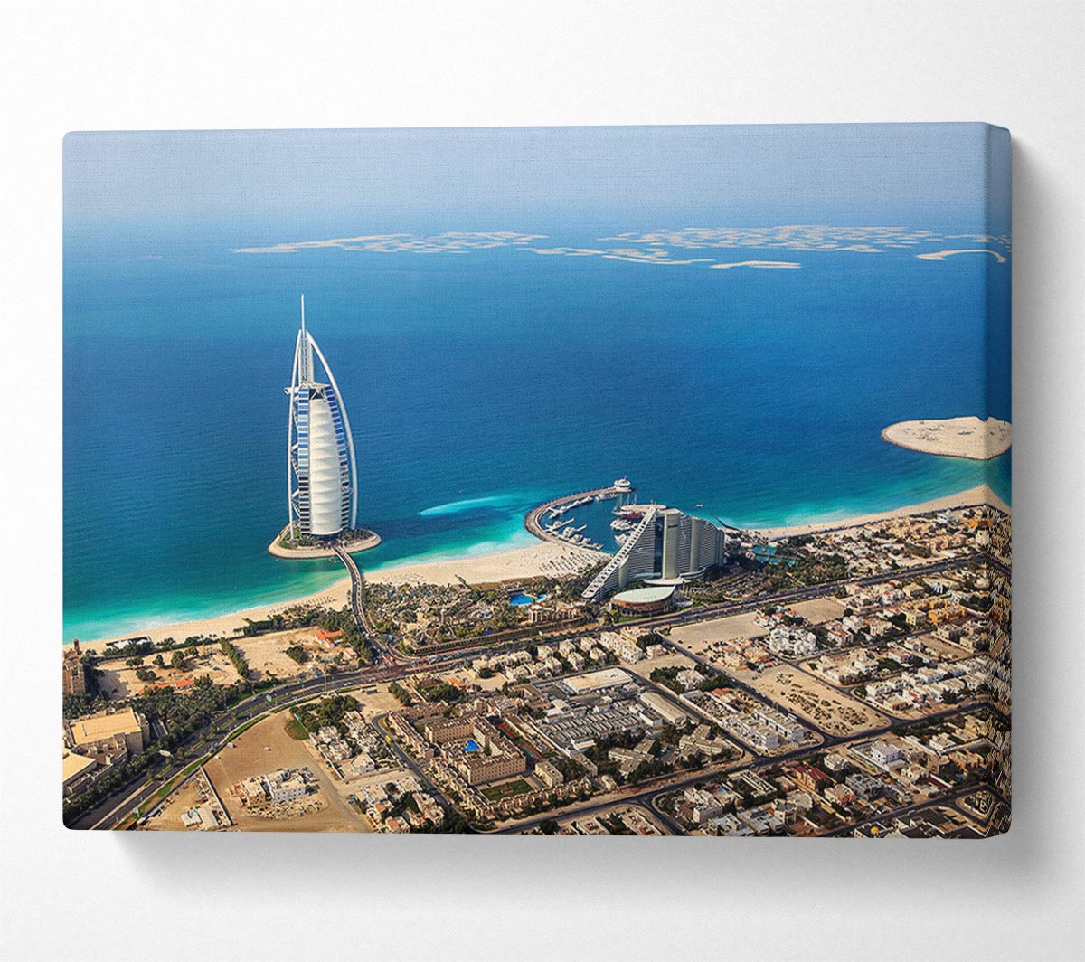 The Coast Line Of Burj Al Arab Canvas Wall Art