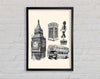 Attractions Of The City 7 Framed Wall Art