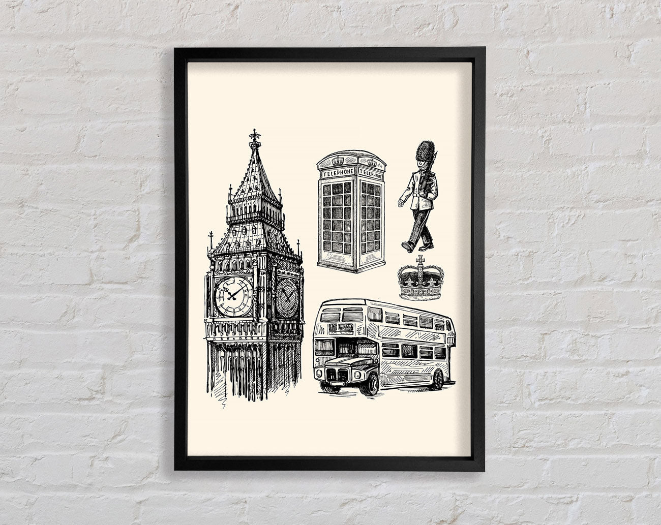 Attractions Of The City 7 Framed Wall Art