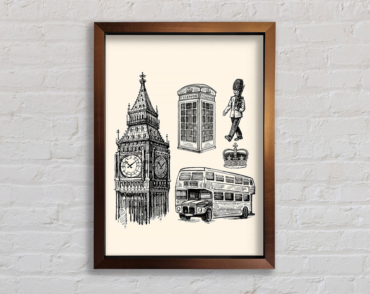 Attractions Of The City 7 Framed Wall Art
